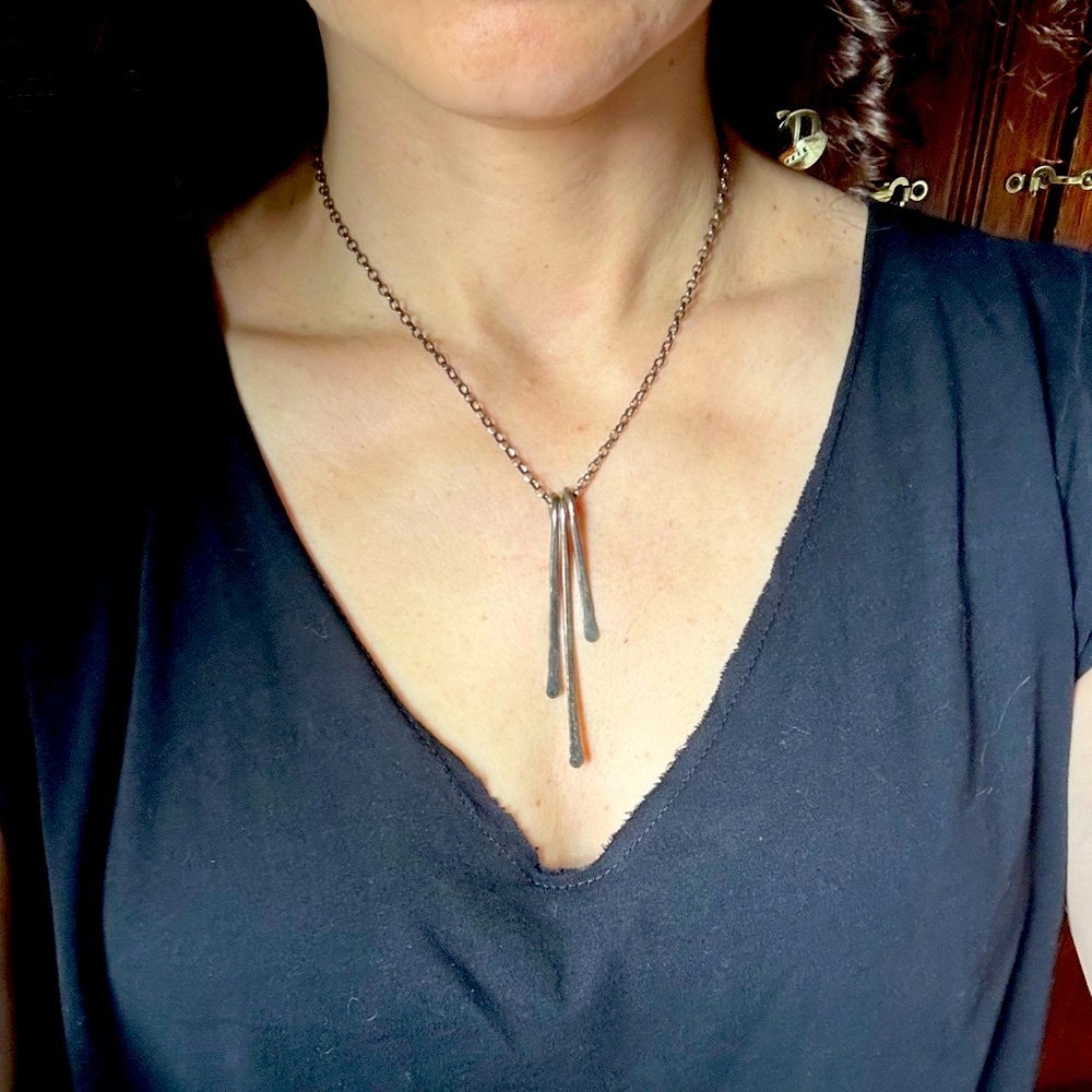Metallic “Keys” Necklace